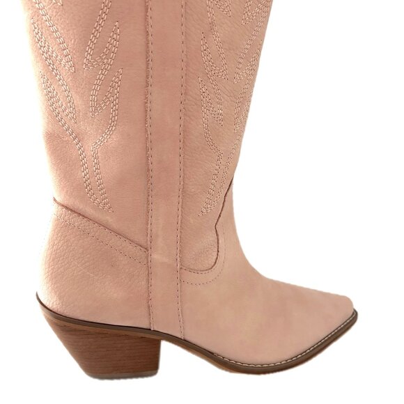 Coconuts by Matisse Agency Cowgirl Boots Embroidered Pointed Toe Zipper Sz 8 NEW - Picture 5 of 12